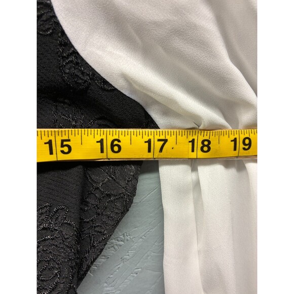 Ank Rouge Women’s Dress M Black White Long Sleeve Pearl Collar Gothic Lolita - Picture 8 of 12